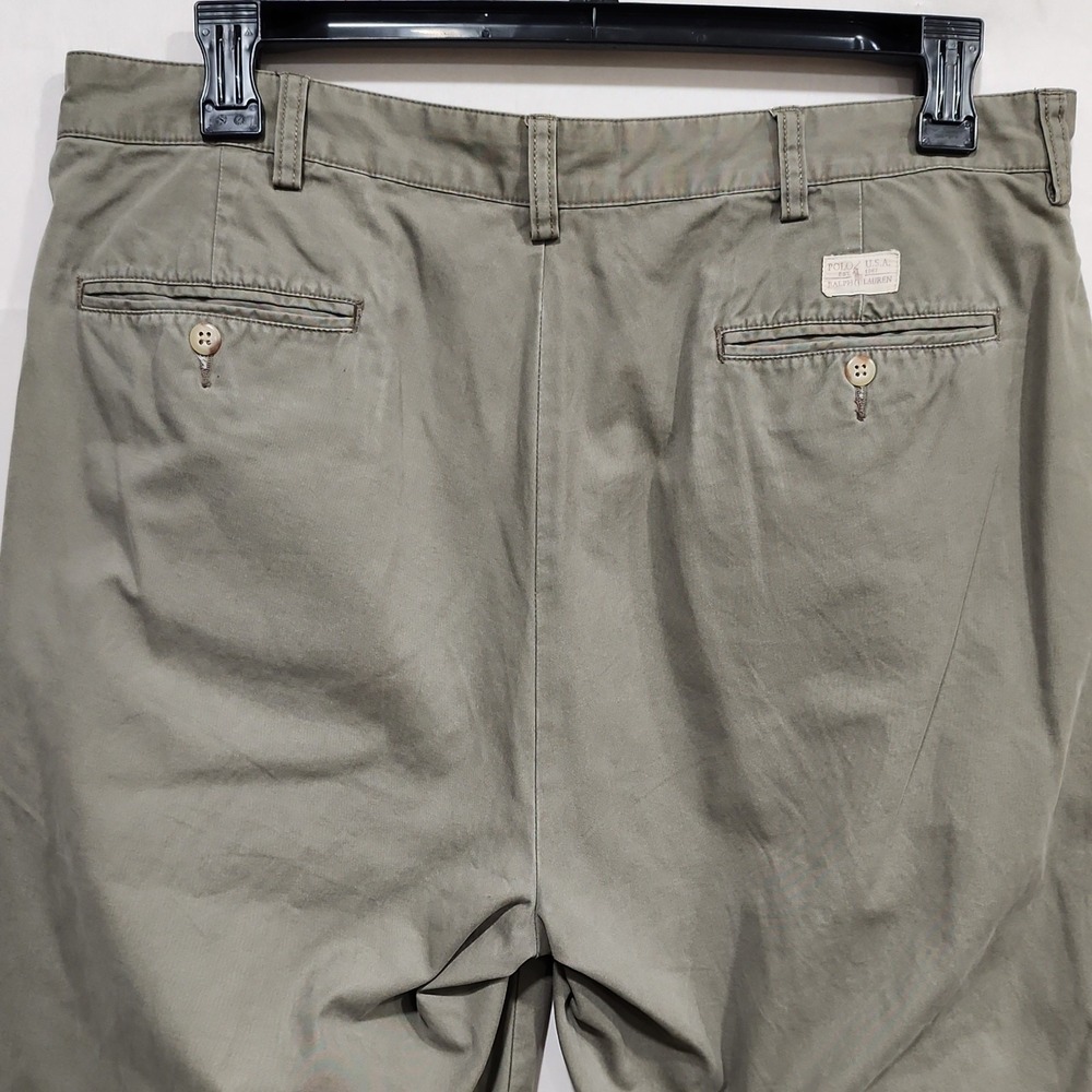 Ralph Lauren Polo Pants Mens Size 38x34 Olive Grey, Hammond Pant 4 Pocket - Picture 11 of 12